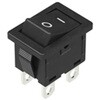 SDDJE30300 ロッカスイッチ 双極単投(DPST)イルミネーション:なし カットアウト幅:12.9mm アルプスアルパイン(旧アルプス電気) 06936969