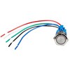 SFE-COM-11966 ステンレス製プッシュボタン ワイヤ付き モーメンタリ(16 mm/赤色LED) SPARKFUN 06938789