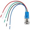 SFE-COM-11966 ステンレス製プッシュボタン ワイヤ付き モーメンタリ(16 mm/赤色LED) SPARKFUN 06938789