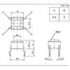 SKHHBSA010 タクタイルスイッチ 単極単投(SPST)表面実装 スルーホール モーメンタリ 6 x 6 x 9.5mm アルプスアルパイン(旧アルプス電気) 06946489