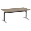 87AHAM MEV2 Livesミーティングテーブル T字脚天板フラップ/矩形 1800×900×720 オカムラ(岡村製作所) 06967400
