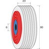 NA6762 ミニモ クッションリングバフホイール ミニター 粒度320 外径