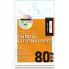 ALG-CSMNNESOR8 カードスリーブミニ62x89mm80枚入透かし防止エンボス オレンジ ALLONE 06974227