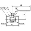 SBFS-50 SBFS型 ステンレス ボールバルブ SCS14A(SUS316相当) レデューストボア 600PSi フジトク 06980710