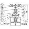 SVG-32 SVG型 ステンレス ゲートバルブ SCS14A(SUS316相当) 200PSi フジトク 06981532