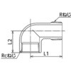 SFL2-40 SFL2型 ステンレス ストリートエルボ SCS13(SUS304相当) フジトク 06985007