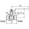 SBFF2-32 SBFF2型 ステンレス ボールバルブ SCS13A(SUS304相当) フルボア 800PSi フジトク 06981638