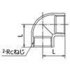SFL4-08 SFL4型 ステンレス エルボ SCS13(SUS304相当) フジトク 06984472
