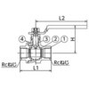 SBFF-40 SBFF型 ステンレス ボールバルブ SCS14A(SUS316相当) フルボア 1000PSi フジトク 06985348
