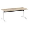 87AHFH MET4 Livesミーティングテーブル T字脚天板フラップ/矩形 1800×750×720 CU付 オカムラ(岡村製作所) 07008255