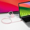 FUSB-CCAC1910PK USB-C - USB-Cケーブル [充電 /転送 /1.0m /PD240W /USB2.0]  パステルピンク FUSB-CCAC1910PK [USB-C - USB-C] フリーダム 07028529