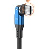 FUSB-CCALL610BBL USB-C - USB-Cケーブル [充電 /転送 /1.0m /PD100W /USB2.0] 540°回転 ブラックブルー FUSB-CCALL610BBL [USB-C - USB-C] フリーダム 07028721