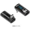FUHA-CCD113SL USB-C延長アダプタ [USB-C オス-メス USB-C /映像 /充電 /転送 /8K /PD140W /USB4(40Gbps)] 垂直L型 クリアブラック FUHA-CCD113SL [8K] フリーダム 07028836