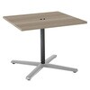87ABFJ MEV2 Livesミーティングテーブル 単柱脚天板固定/矩形 900×900×720 コンセント付 オカムラ(岡村製作所) 07037278