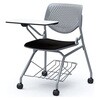 81S1HN FM18 ルナ ネスティング 肘無 棚付テーブル付 背パッド無 グレーシェル シルバーフレーム ナイロン双輪 オカムラ(岡村製作所) 07211770