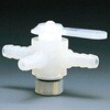 PTFE PFA三方バルブホース口タイプ 8Φ フロンケミカル