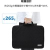 BM-F06XBK パソコンケース 14/15.6インチ PCバッグ 取っ手付き 衝撃吸収 軽量 ダブルファスナー 撥水加工 エレコム 07339355