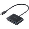 USB Type-C ドッキングステーション 3-in-1 ハブ PD 92W出力 急速充電 USB-C×1 USB-A×1 HDMI×1 エレコム