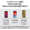 DE-C53-5000BK モバイルバッテリー マグネット式 <ワイヤレス充電/USB充電 両対応> 5000mAh 最大15W 入出力(Type-C ×1) エレコム 07342496