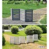 WF-160YK-2P-DGN ウッドフェンス 折りたたみ ボーダー 160cm 住まいスタイル 07578265