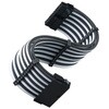 Silverstone 耐久性と柔軟性を向上させたATX24ピン電源延長ケーブル SST-PP07E-MBBW SILVER STONE(シルバーストーン)