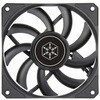 SilverStone フルレンジPWMコントロール付きの高性能120mmスリムファン SST-AS120B SILVER STONE(シルバーストーン)
