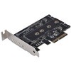 SST-ECM27 SilverStone SSD �ő�3�� ���݃L�b�g PCIe �g���J�[�h SST-ECM27 SILVER STONE(�V���o�[�X�g�[��) 07610158