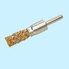 カシメ結束式鋼線メッキ線軸付筒型ブラシ SUN POWER