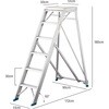 DAD-180 折りたたみ作業台 DAD ライトステップ 長谷川工業 07657605