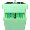 FBC410-1 ハイブリッド栽培用発泡スチロール容器 FARM BOX CUBE 410 フルセット ホワイトバリーン 07771639