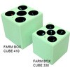FBC410-1 ハイブリッド栽培用発泡スチロール容器 FARM BOX CUBE 410 フルセット ホワイトバリーン 07771639