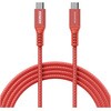 USB4 PD3.1 Type-C to C ケーブル(240W出力/40Gbps/1.0m)レッド アドテック