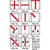 TCL-11 クリアーライン埋込式 3セット TRUSCO 08289757