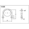 TSGP-BT80A SGP用UボルトW3/8ユニクロ TRUSCO 08298202