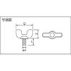 B36-0612 ボルトンパック プレス蝶ボルト(ユニクローム) TRUSCO 08318773