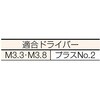 TKS-35JH 軸細コーススレッドスクリュー(クロメート) TRUSCO 08338197
