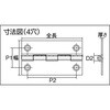 550-51UNCR 鋼製薄口普通蝶番10個入 TRUSCO 08340997