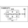 ST-999-64HL ステンレス製中厚蝶番 ナイロンリングなし TRUSCO 08341313