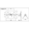 TSH-51C ステンレススプリング蝶番 TRUSCO 08342397