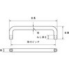TTO-6-80A ステンレス引き取手(ねめじ) TRUSCO 08343754