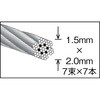 CWC-15S10 ナイロン被覆ステンレスワイヤーロープ TRUSCO 08344804