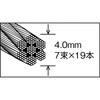 CWS-4S10 ステンレスワイヤーロープ TRUSCO 08344996