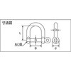 TNS-10W ワイドねじシャックル(ステンレス製) TRUSCO 08346667