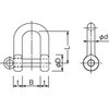 TSC-012 ねじシャックル(スチール製) TRUSCO 08346737