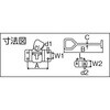 TDF-160Y ステンレス車体ドア留め金具横型 TRUSCO 08347552