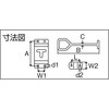 TDF-160T ステンレス車体ドア留め金具縦型 TRUSCO 08347577