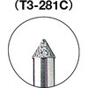 T3-281C ダイヤモンドバー(3mm軸) TRUSCO 08365777