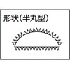 THA200-02 鉄工用ヤスリ 半丸 TRUSCO 08367931
