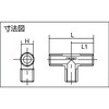 TN-04T ねじ込み継手チーズ(外×外×外ねじ) TRUSCO 08374886