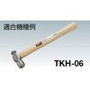 TKH-06K 片手ハンマー木柄楔付 TRUSCO 08384616